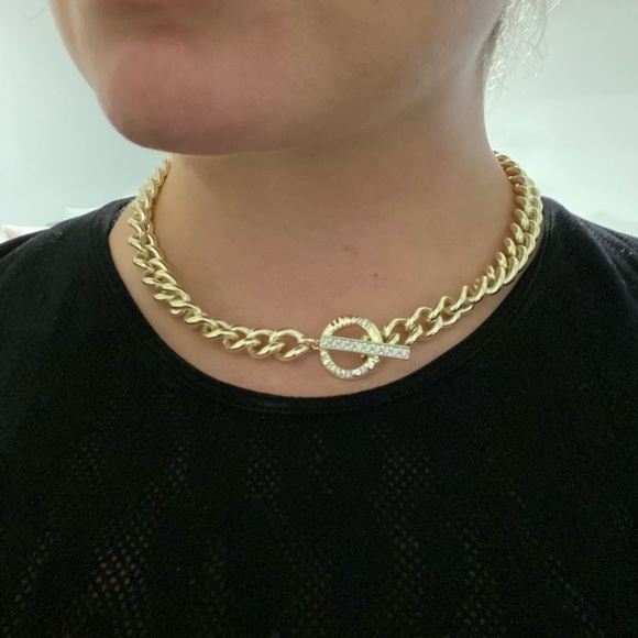 Kendra Scott Whitley Gold Chain Necklace with rhinestones - Picture 6 of 6